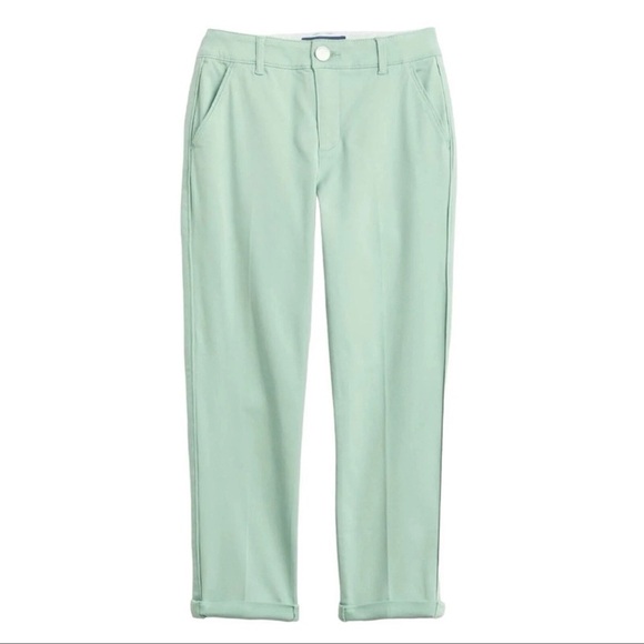 Democracy Ab Solution Ankle Crop Straight Leg Mid Rise Pants Size 16 Mint Green - Picture 1 of 12